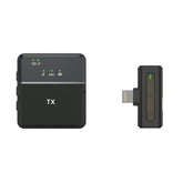 Wireless Noise Cancelling Clip On Cordless Mic For IPhone & Type-C